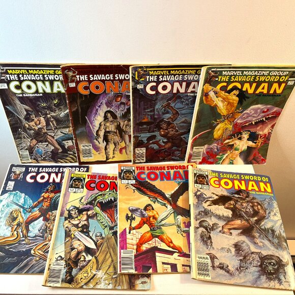 Set of 8 Vintage Conan the Barbarian Comics (92, 94, 95, 98, 100, 107, 108, 110) - Picture 1 of 9